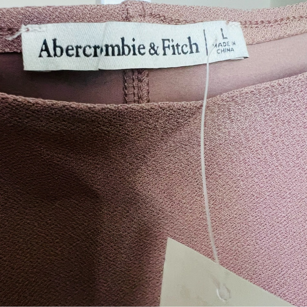 NWT Abercrombie & Fitch Cropped Top SZ L Taupe Whimsygoth Corset Bustier Party - Picture 8 of 12